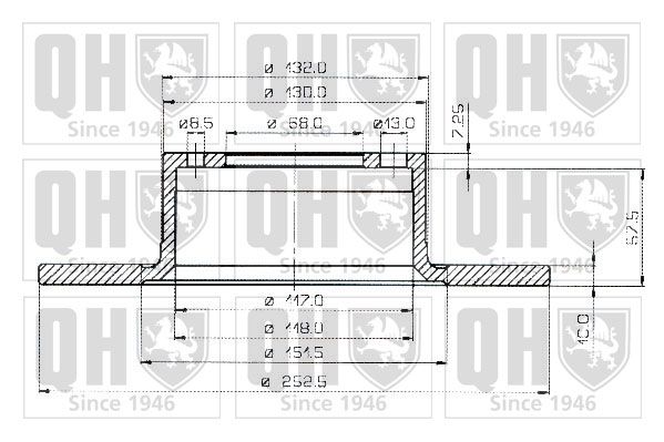 QUINTON HAZELL Тормозной диск BDC3133